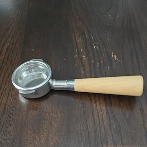 Coffee Portafilter 2 Ears Bottomless With Wooden Handle